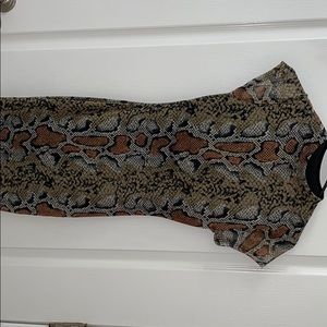 Women’s Midi Snake Print Dress